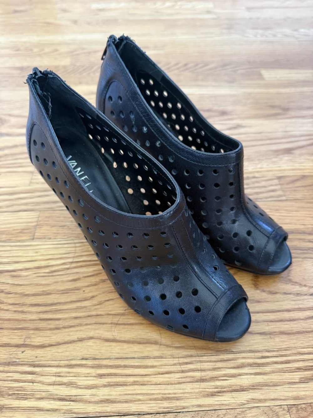 Van Eli peep toe heels